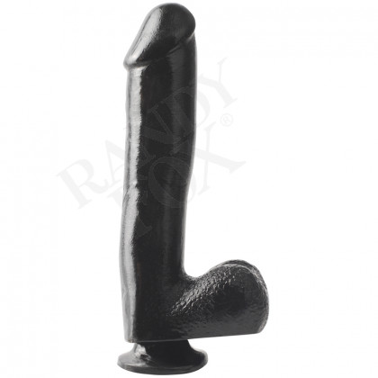 Basix 10 Inch Dong with Suction Cup - Black